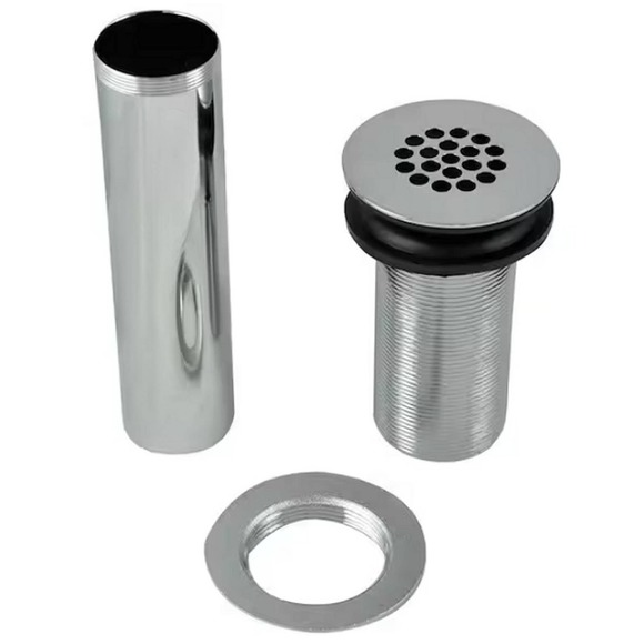 Glacier Bay 2-3/4 in. Lavatory Sink Brass Grid Drain without Overflow in Chrome - Picture 2 of 7